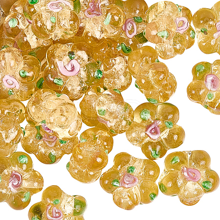 40Pcs Handmade Lampwork Beads LAMP-PA0001-11B-1