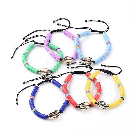 (Jewelry Parties Factory Sale)Adjustable Nylon Cord Braided Bead Bracelets BJEW-JB04886-1