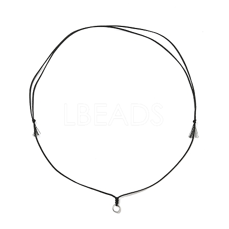 Adjustable Polyester Cord Necklace Making AJEW-JB01379-03-1