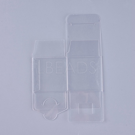 Transparent Plastic PVC Box Gift Packaging CON-WH0060-01A-1