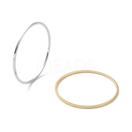 Ion Plating(IP) 304 Stainless Steel Plain Band Rings RJEW-G298-04G-1