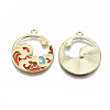 Chinese Style Alloy Pendants X-RESI-R431-08-RS-2