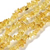 Spray Painted Transparent Glass Beads Strands GLAA-P060-01A-13-1