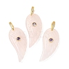 Natural Rose Quartz Pendants GG-CBA51ED-02G-08-1
