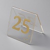 Acrylic Table Number Sign AJEW-WH0505-90B-2