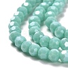 Electroplate Opaque Glass Beads Strands LS-EGLA-A035-P4mm-A14-3