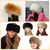 1Pc Faux Fur Fiber Yarn Warmer Headbands COHT-CY0001-01A-4