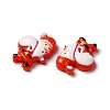 Christmas Opaque Resin Cabochons RESI-K019-28-3