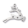 Christmas Theme Anti-Tarnish 304 Stainless Steel Pendants STAS-R003-04P-06-1