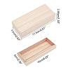 Unfinished Natural Wood Box with Lid CON-WH0074-89C-2