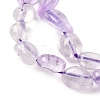 Natural Light Amethyst Nuggets Beads Strands G-J335-11-3