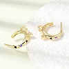Brass Enamel Stud Earrings KK-CBA8324-23G-4