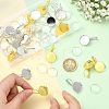 30Pcs 3 Colors Brass DIY Leverback Earring Settings KK-FS0002-10-4