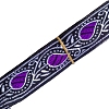 7M Ethnic Style Polyester Jacquard Leaf Ribbon PW-WG96346-11-1