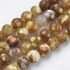 Natural Fire Crackle Agate Beads Strands G-S276-11-1