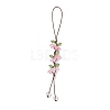 4Pcs 4 Colors Handmade Lampwork Hanging Ornaments HJEW-TA00384-4