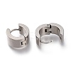 202 Stainless Steel Huggie Hoop Earrings EJEW-F262-02D-P-3