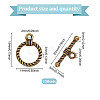 150Pcs Tibetan Style Alloy Toggle Clasps FIND-GO0002-99AB-2