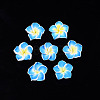 Handmade Polymer Clay 3D Flower Plumeria Beads CLAY-Q192-15mm-05-4