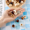 Craftdady 100Pcs 5 Style Pine Wood Beads WOOD-CD0001-17-6