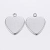 Tarnish Resistant 201 Stainless Steel Pendant Cabochon Settings STAS-P198-13A-2