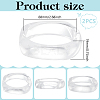 2Pcs Imitation Marble Acrylic Bangle for Women BJEW-UN0001-69A-3