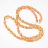 Electroplate Crystal Glass Rice Beads Strands X-EGLA-F042-A14-3