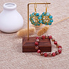 Spray Painted Glass Beads GLAA-TA0001-03-12