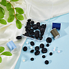 DICOSMETIC 40Pcs 4 Styles 1-Hole Plastic Buttons BUTT-DC0001-04-4