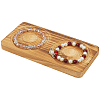 Beech Wooden Jewelry Bracelet Finger Ring Diplay Holder Tray ODIS-WH0010-02J-02-6