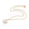 Dog Paw Prints Pendant Necklace & Dangle Earrings Jewelry Sets SJEW-JS01059-3