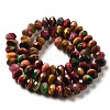 Natural Rainbow Tiger Eye Beads Strands G-NH0002-D03-03-3