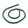 Synthetic Imitation Malachite Beads Strands G-P468-15-3