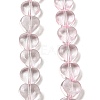 Baking Paint Transparent Glass Beads Strands DGLA-A08-T8mm-KD01-1