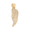 Brass Micro Pave Cubic Zirconia Pendants KK-A161-19G-1