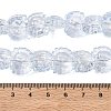 Electroplate Baking Paint Transparent Glass Beads Strands GL-CBA17FF-02F-4