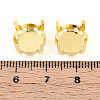 201 Stainless Steel Sew on Prong Settings STAS-T032-01-12mm-G-3
