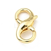 Brass Double Opening Lobster Claw Clasps X-KK-G416-53G-1