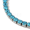 304 Stainless Steel Rhinestone Cup Chain Bracelets BJEW-S002-01G-2
