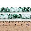 Transparent Baking Paint Glass Beads Strands DGLA-N009-8mm-06-5