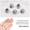6Pcs 304 Stainless Steel Beads STAS-BC0003-34-3