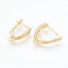 Brass Hoop Earring Findings ZIRC-F088-057G-2