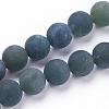 Natural Moss Agate Beads Strands G-F520-58-4mm-1