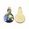 Alloy Printed Pendants PALLOY-D581-02H-1