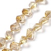 Pearl Luster Plated Electroplate Glass Beads EGLA-Q066-PL01-1