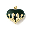 Rack Plating Brass Enamel Pendants KK-S366-05G-06-1