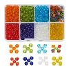 8 Colors Glass Seed Beads SEED-YW0001-54-1