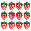 30Pcs Electroplate Opaque Acrylic Pendants PACR-SC0001-10-1