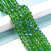 Electroplate Glass Beads Strands X1-EGLA-A034-T4mm-L08-4