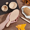 Handmade Wooden Clay Cup Paddle WOOD-WH0029-114-3